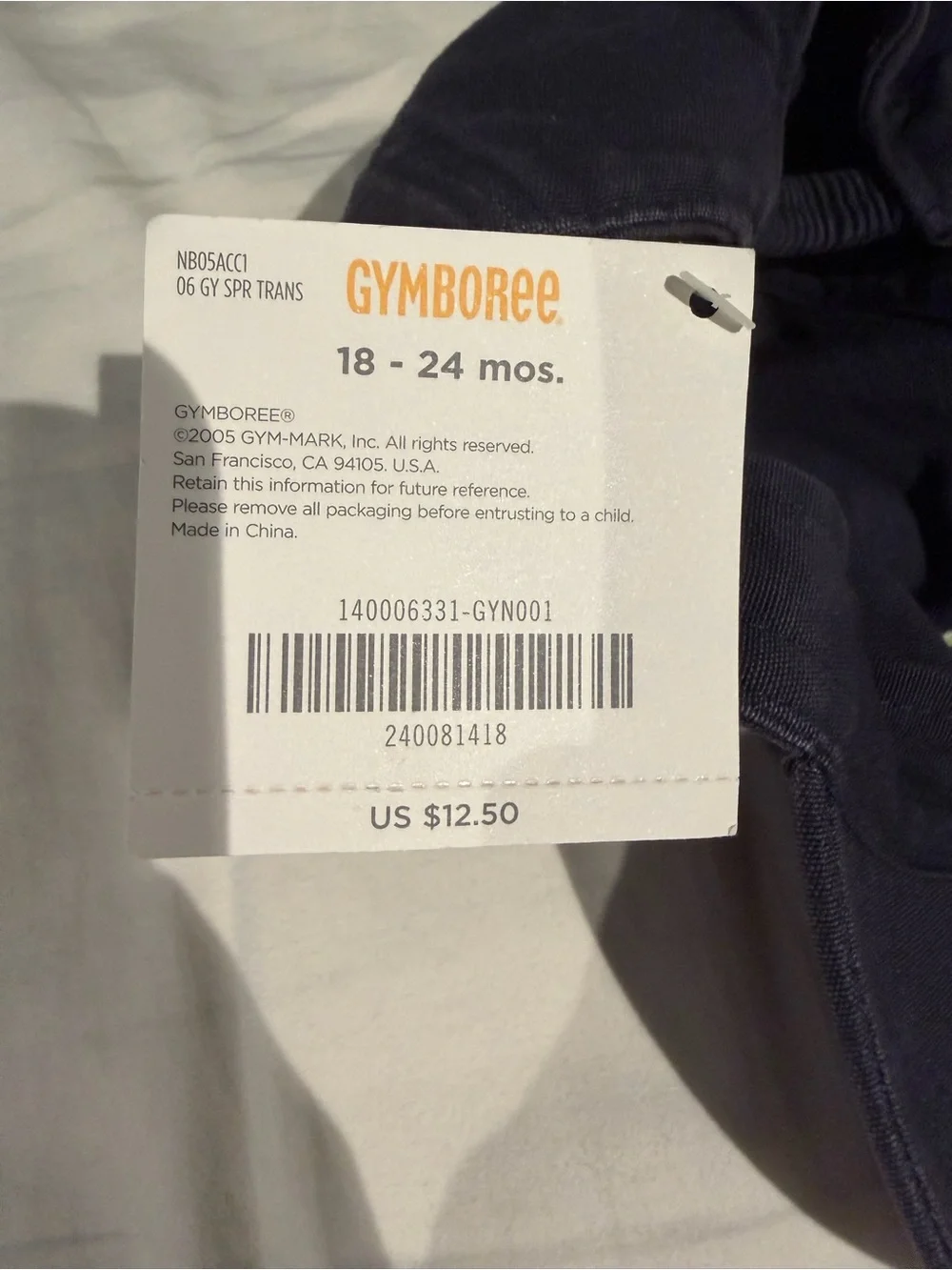 NWT Gymboree Navy Blue 18-24 Month Frog Hat